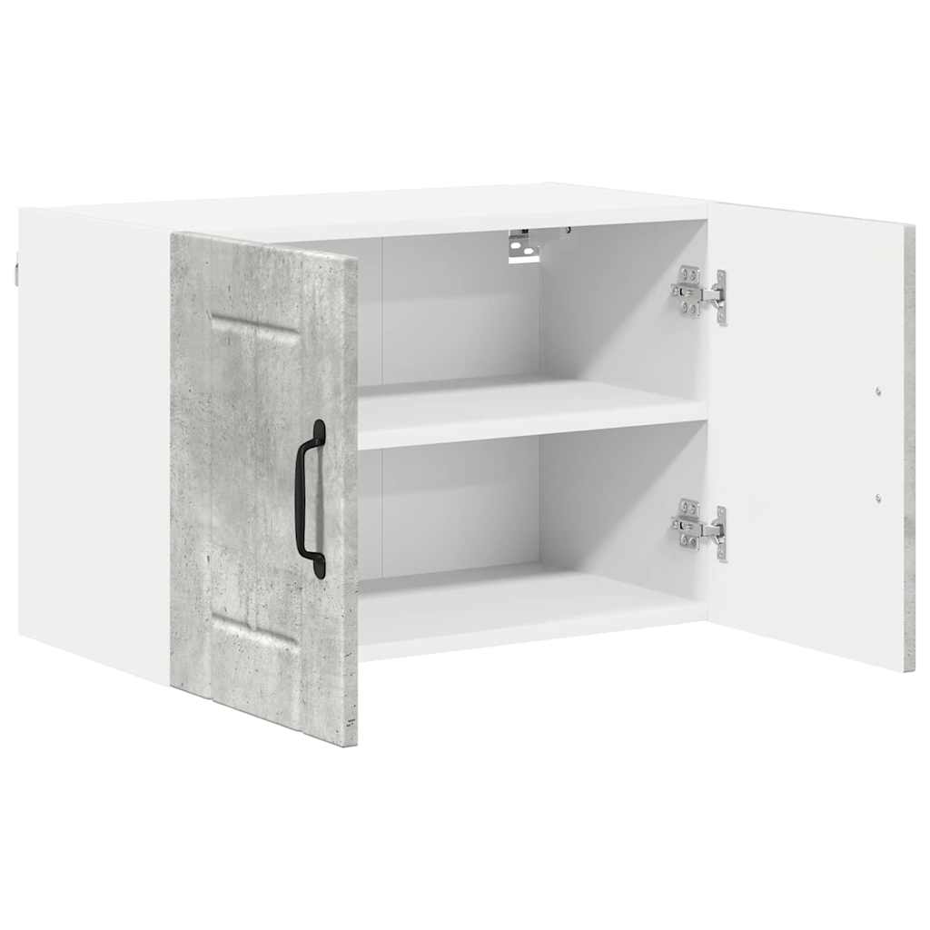 Keukenkast aan de muur Beton Grijs 60 x 31 x 40 cm Bewerkt hout