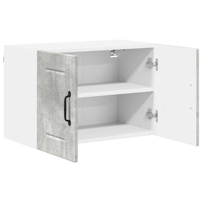 Keukenkast aan de muur Beton Grijs 60 x 31 x 40 cm Bewerkt hout