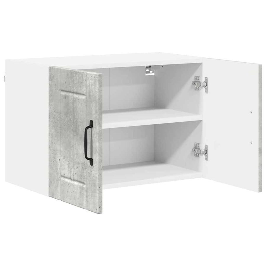 Keukenkast aan de muur Beton Grijs 60 x 31 x 40 cm Bewerkt hout