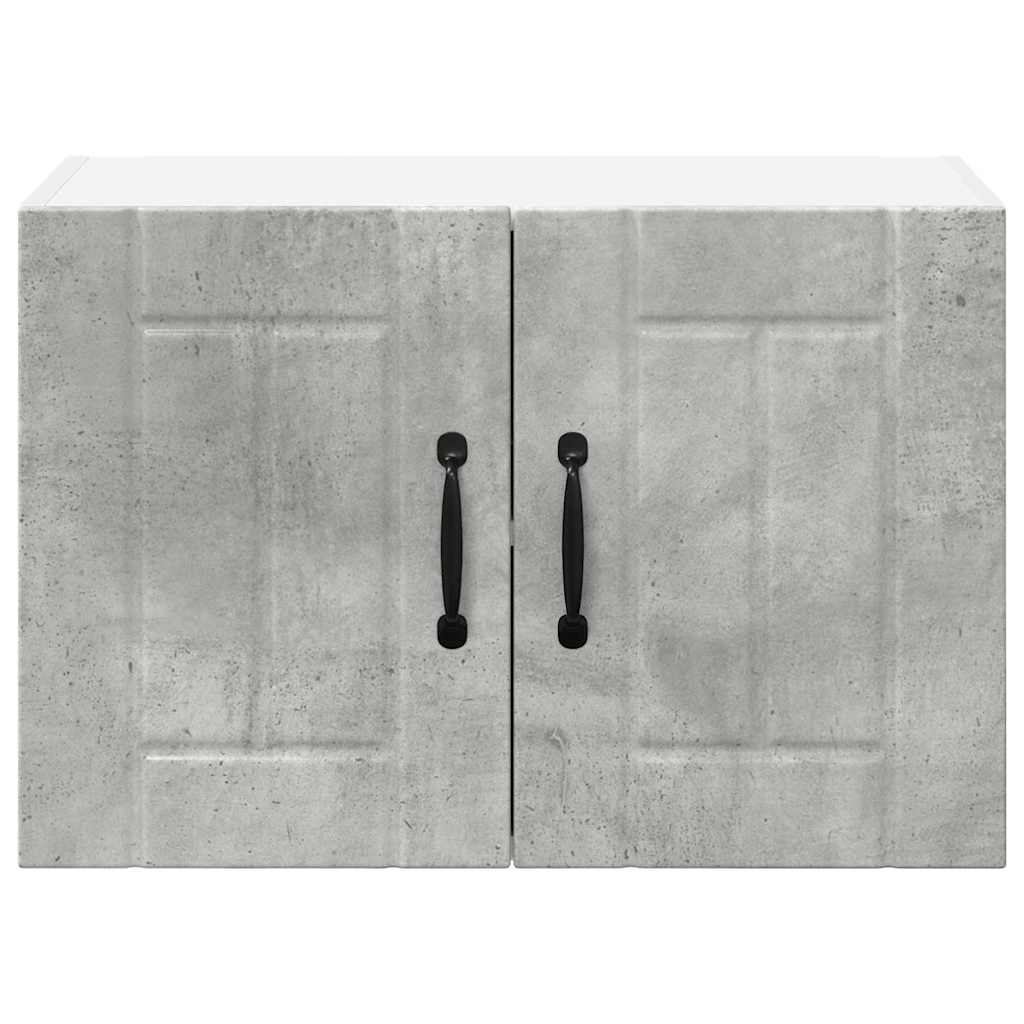 Keukenkast aan de muur Beton Grijs 60 x 31 x 40 cm Bewerkt hout