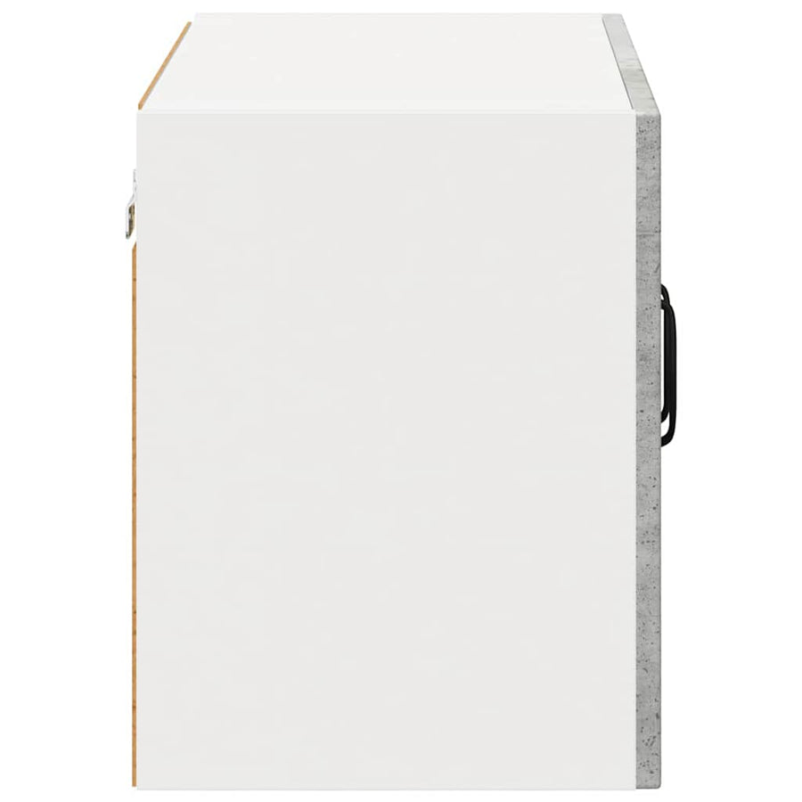 Keukenwandkasten 2 pcs Beton Grijs 60 x 31 x 40 cm Bewerkt hout
