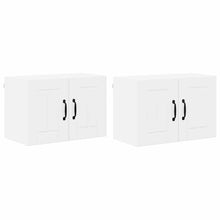Keukenwandkasten met plank 2 pcs Hoogglans wit 60 x 31 x 40 cm