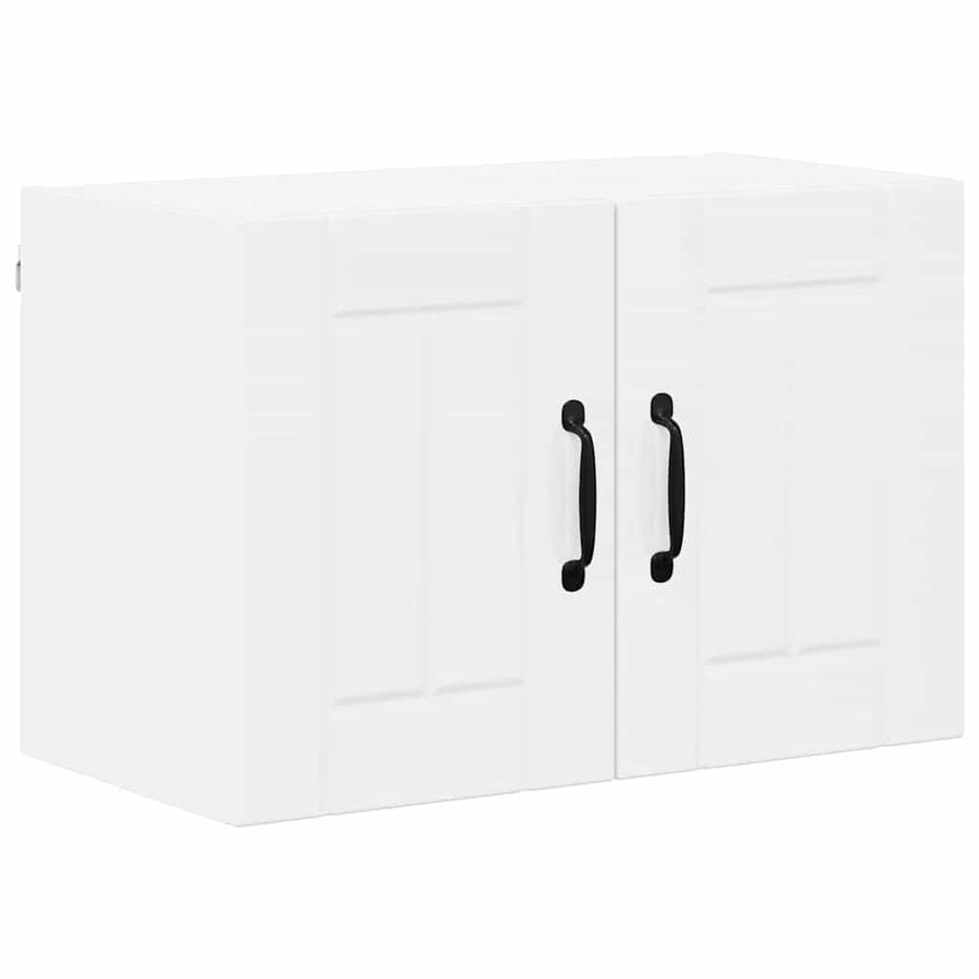 Keukenwandkasten met plank 2 pcs Hoogglans wit 60 x 31 x 40 cm