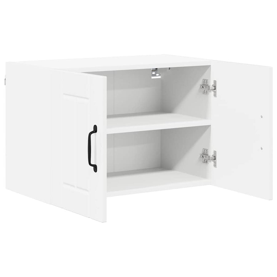 Keukenwandkasten met plank 2 pcs Hoogglans wit 60 x 31 x 40 cm
