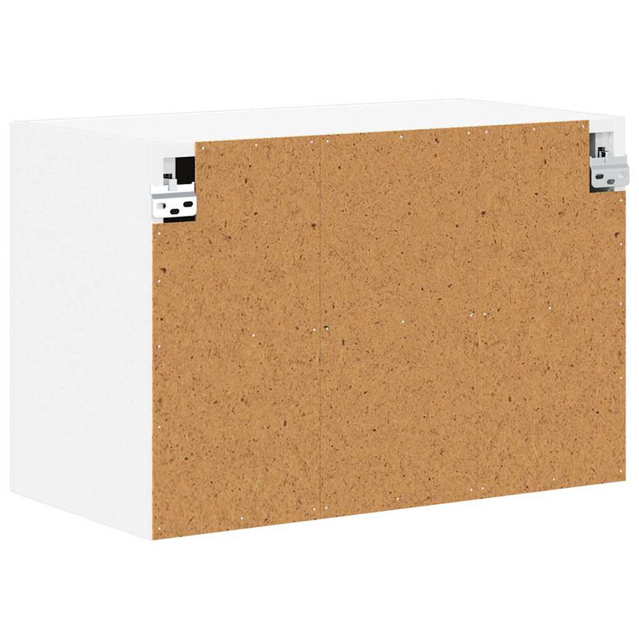Keukenwandkasten met plank 2 pcs Hoogglans wit 60 x 31 x 40 cm