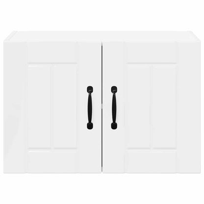 Keukenwandkasten met plank 2 pcs Hoogglans wit 60 x 31 x 40 cm