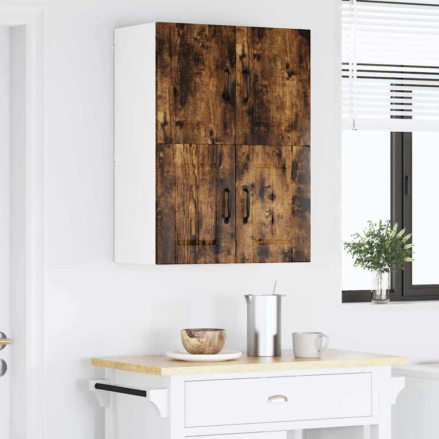 Keukenkast aan de muur met plank Gerookt eiken 60 x 31 x 40 cm