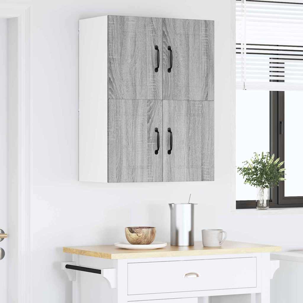 Keukenkast aan de muur met plank Grijs Sonoma 60 x 31 x 40 cm