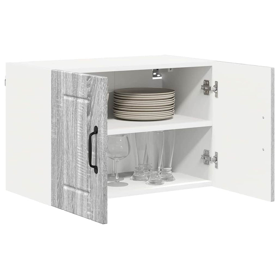 Keukenkast aan de muur met plank Grijs Sonoma 60 x 31 x 40 cm