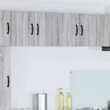 Keukenwandkasten met plank 2 pcs Grijs Sonoma 60 x 31 x 40 cm