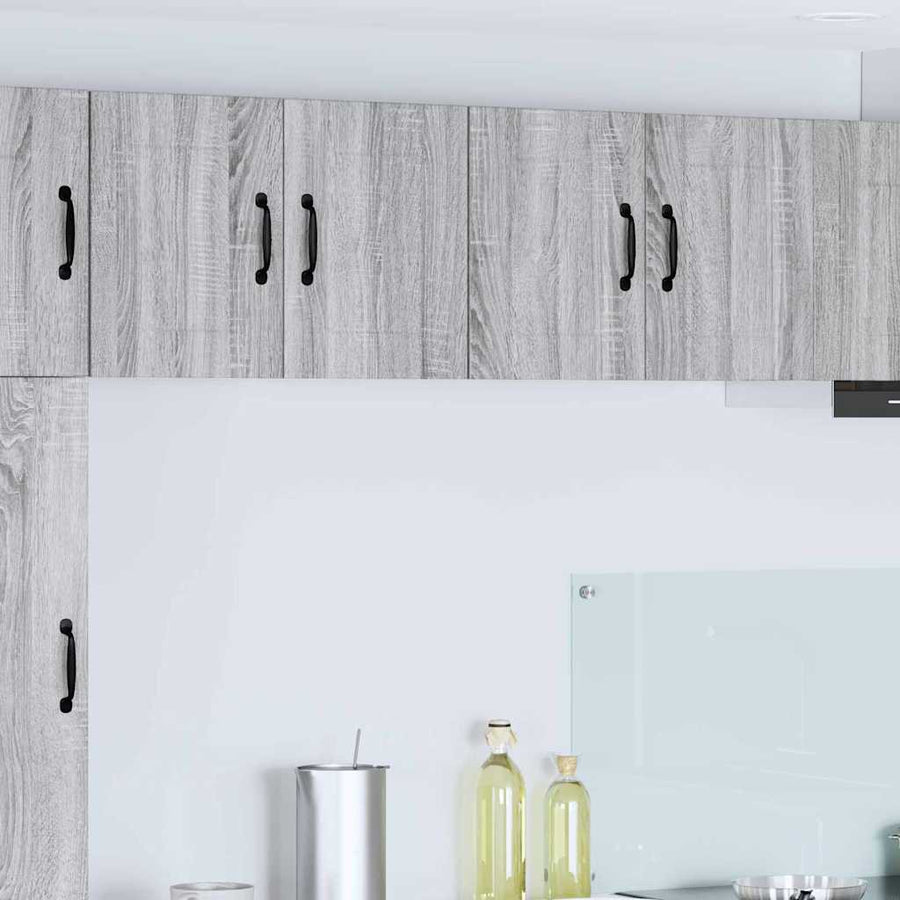 Keukenwandkasten met plank 2 pcs Grijs Sonoma 60 x 31 x 40 cm