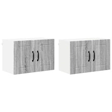 Keukenwandkasten met plank 2 pcs Grijs Sonoma 60 x 31 x 40 cm