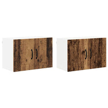 Keukenwandkasten 2 pcs Oud Hout 60 x 31 x 40 cm Bewerkt hout