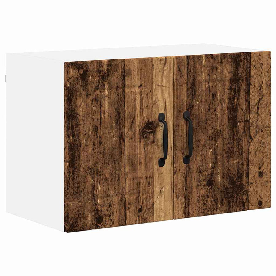 Keukenwandkasten 2 pcs Oud Hout 60 x 31 x 40 cm Bewerkt hout