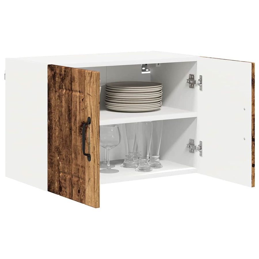 Keukenwandkasten 2 pcs Oud Hout 60 x 31 x 40 cm Bewerkt hout