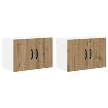 Keukenwandkasten met plank 2 pcs Artisan Eiken 60 x 31 x 40 cm