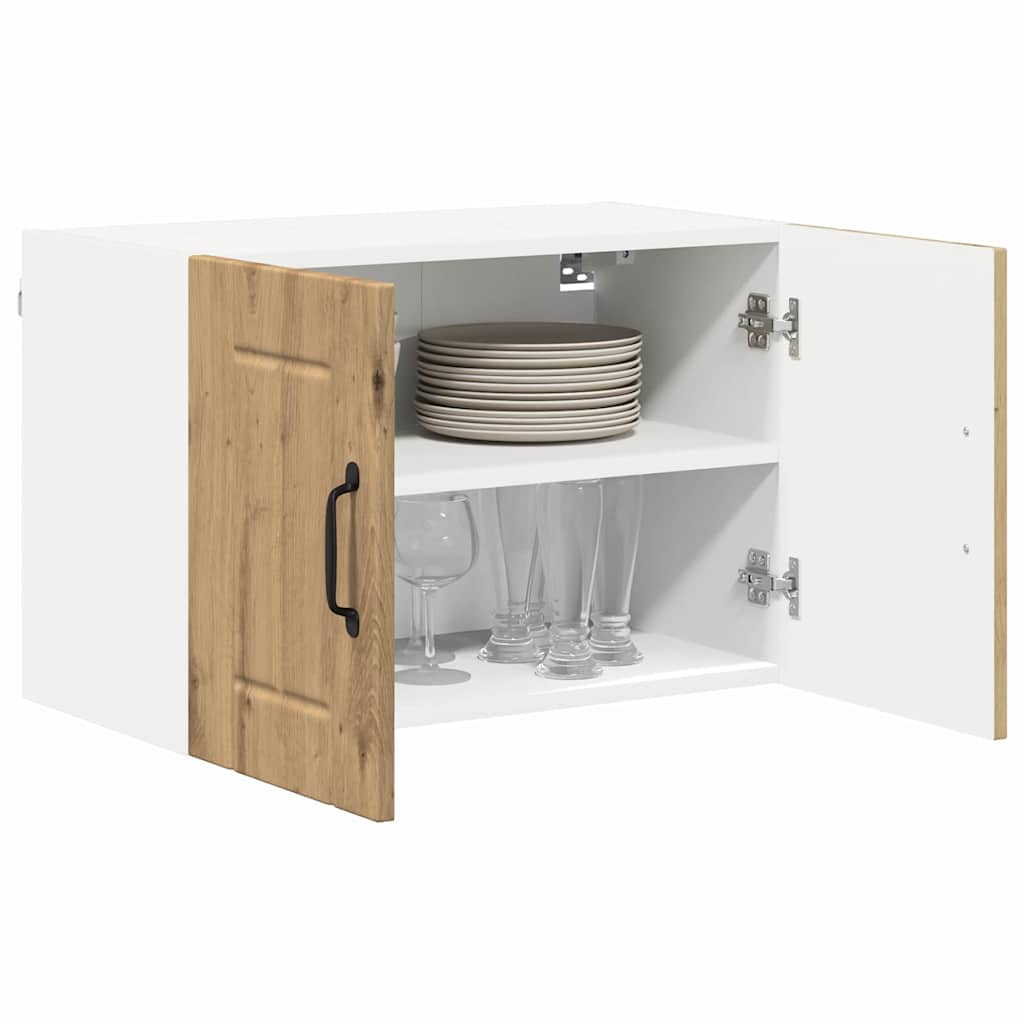 Keukenwandkasten met plank 2 pcs Artisan Eiken 60 x 31 x 40 cm
