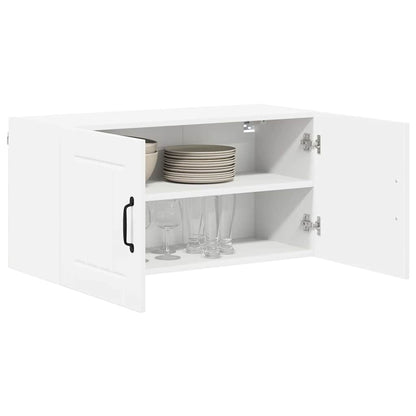 Keukenkast aan de muur Wit 80 x 31 x 40 cm Bewerkt hout