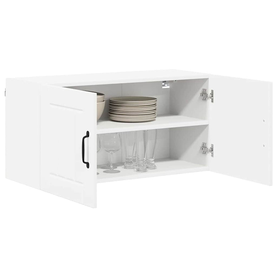 Keukenkast aan de muur Wit 80 x 31 x 40 cm Bewerkt hout