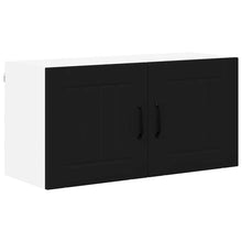 Keukenkast aan de muur Zwart 80 x 31 x 40 cm Bewerkt hout