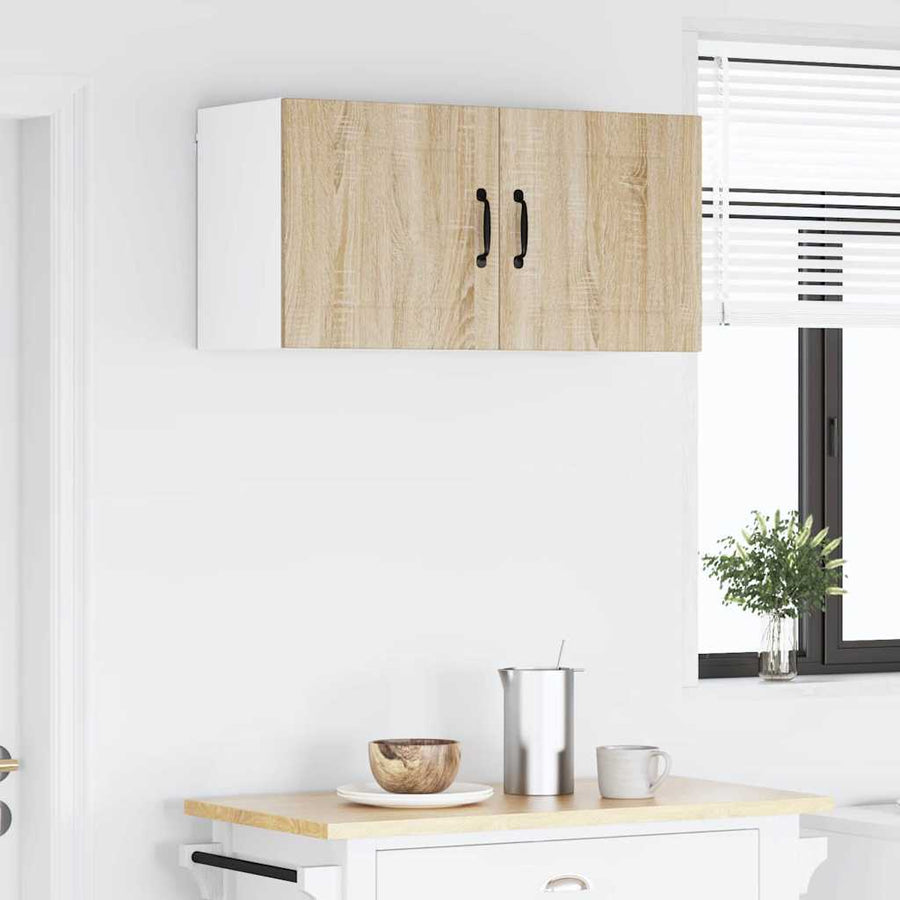 Keukenkast aan de muur met plank Sonoma Eiken 80 x 31 x 40 cm