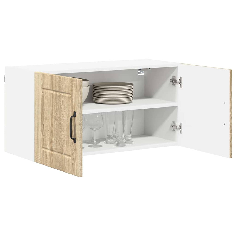 Keukenkast aan de muur met plank Sonoma Eiken 80 x 31 x 40 cm