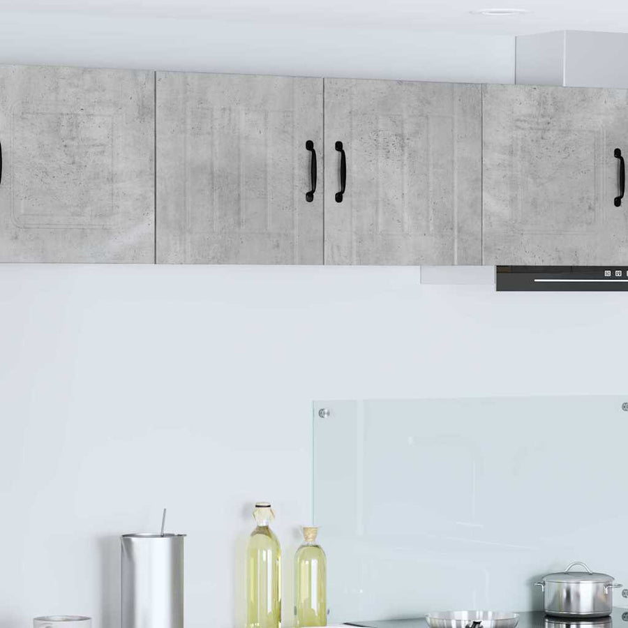 Keukenkast aan de muur Beton Grijs 80 x 31 x 40 cm Bewerkt hout