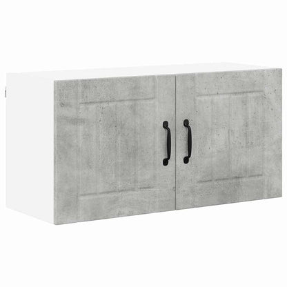 Keukenkast aan de muur Beton Grijs 80 x 31 x 40 cm Bewerkt hout