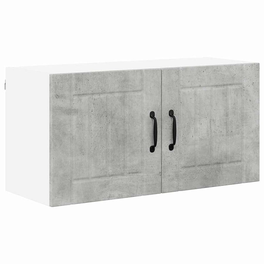 Keukenkast aan de muur Beton Grijs 80 x 31 x 40 cm Bewerkt hout