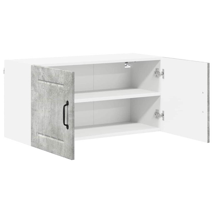 Keukenkast aan de muur Beton Grijs 80 x 31 x 40 cm Bewerkt hout