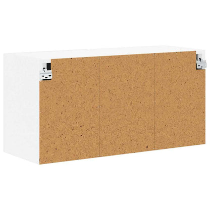 Keukenkast aan de muur met plank Hoogglans wit 80 x 31 x 40 cm