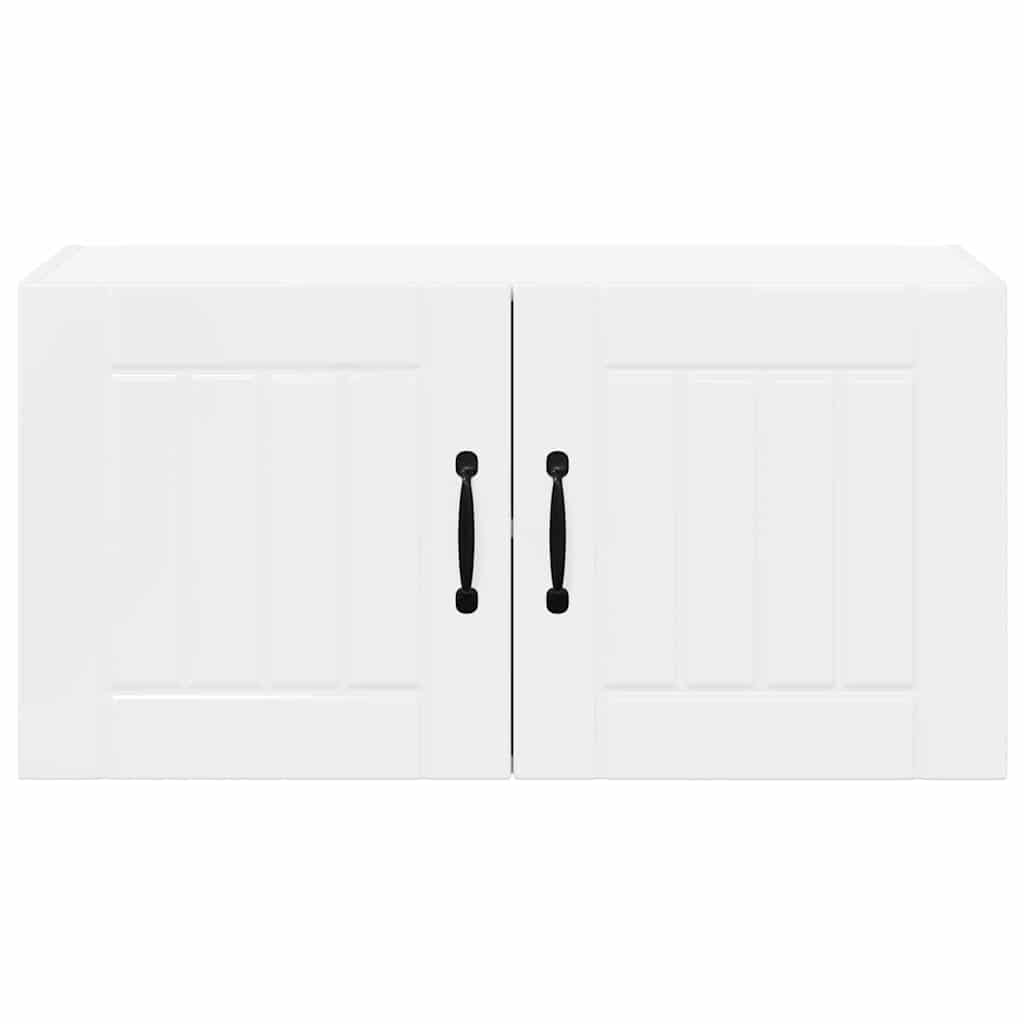 Keukenkast aan de muur met plank Hoogglans wit 80 x 31 x 40 cm