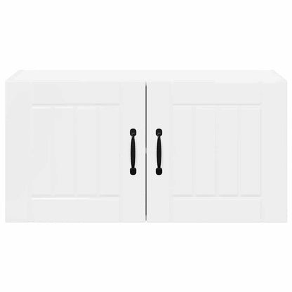 Keukenkast aan de muur met plank Hoogglans wit 80 x 31 x 40 cm