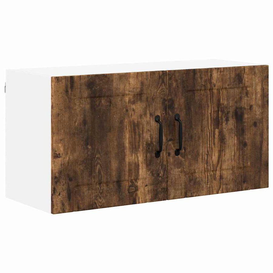 Keukenkast aan de muur met plank Gerookt eiken 80 x 31 x 40 cm