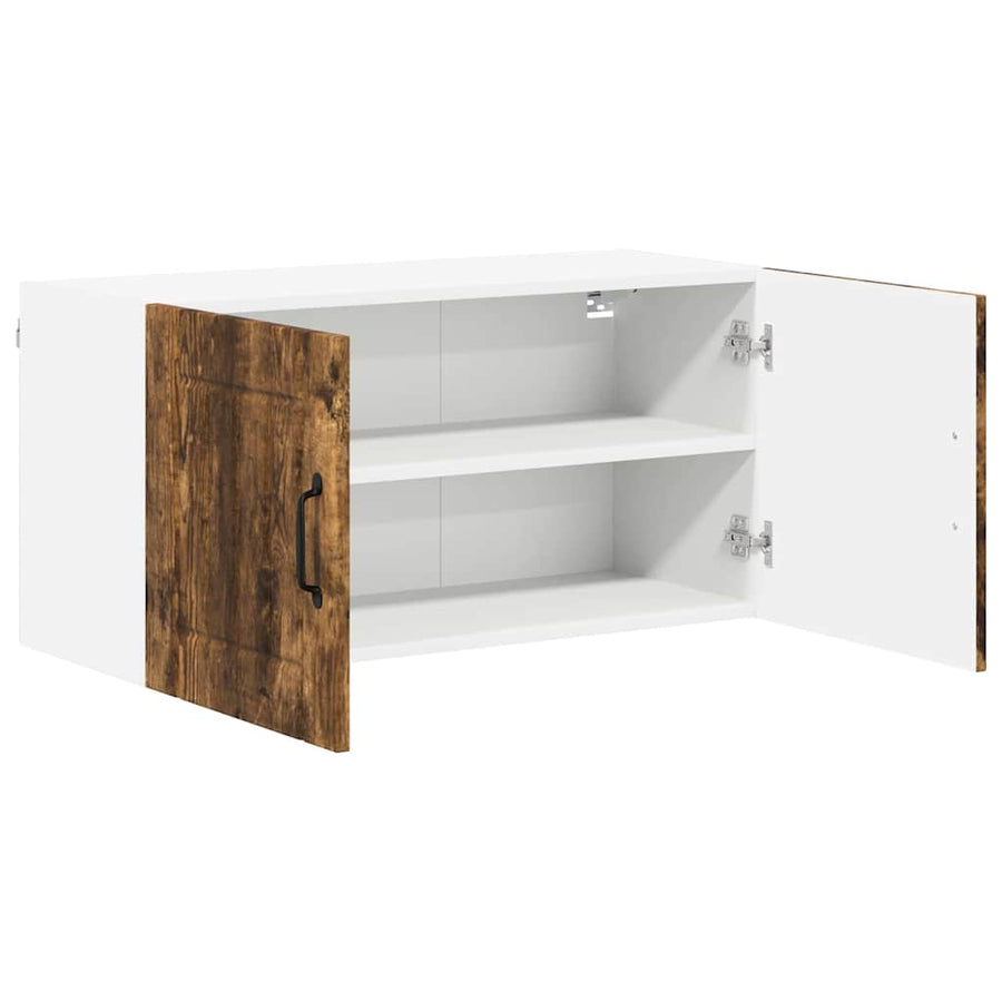 Keukenkast aan de muur met plank Gerookt eiken 80 x 31 x 40 cm