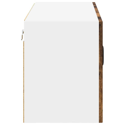 Keukenkast aan de muur met plank Gerookt eiken 80 x 31 x 40 cm