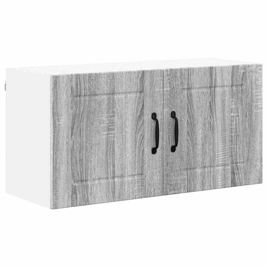 Keukenkast aan de muur met plank Grijs Sonoma 80 x 31 x 40 cm