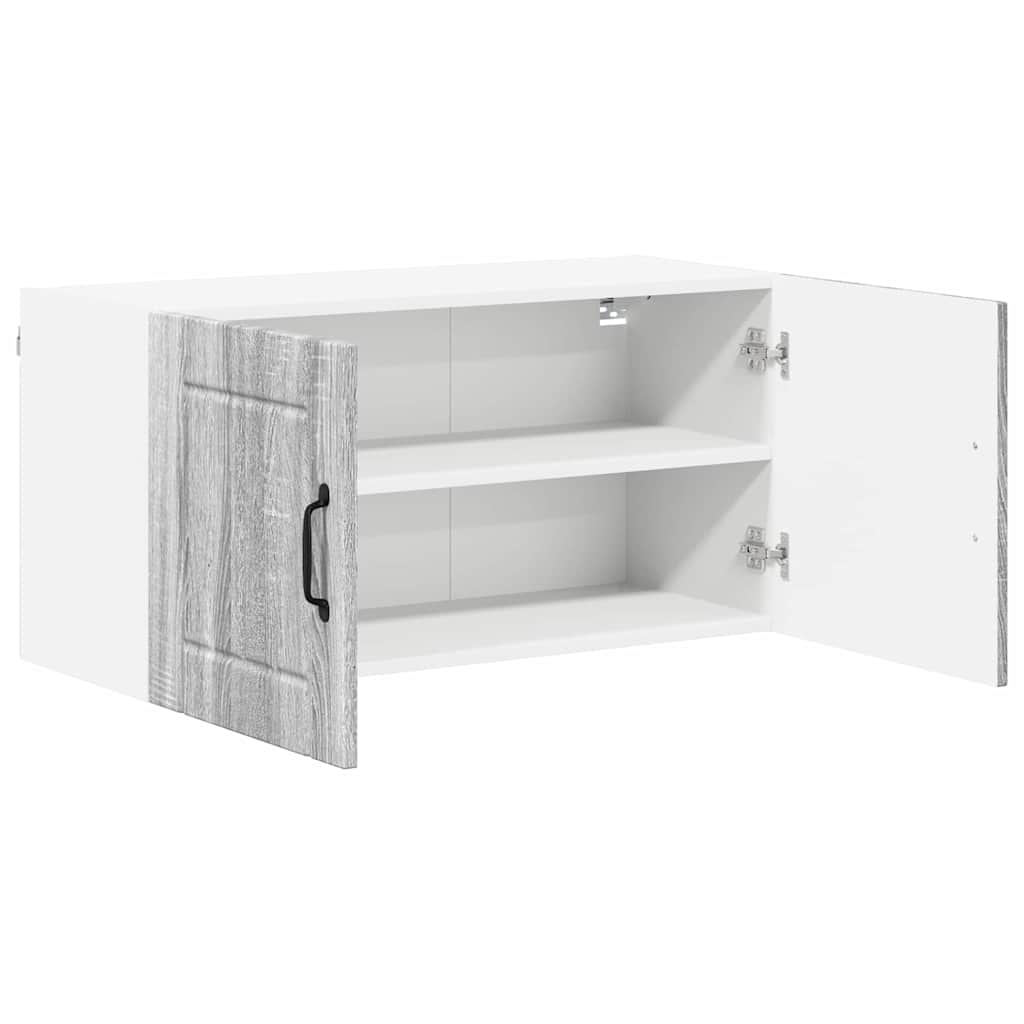 Keukenkast aan de muur met plank Grijs Sonoma 80 x 31 x 40 cm