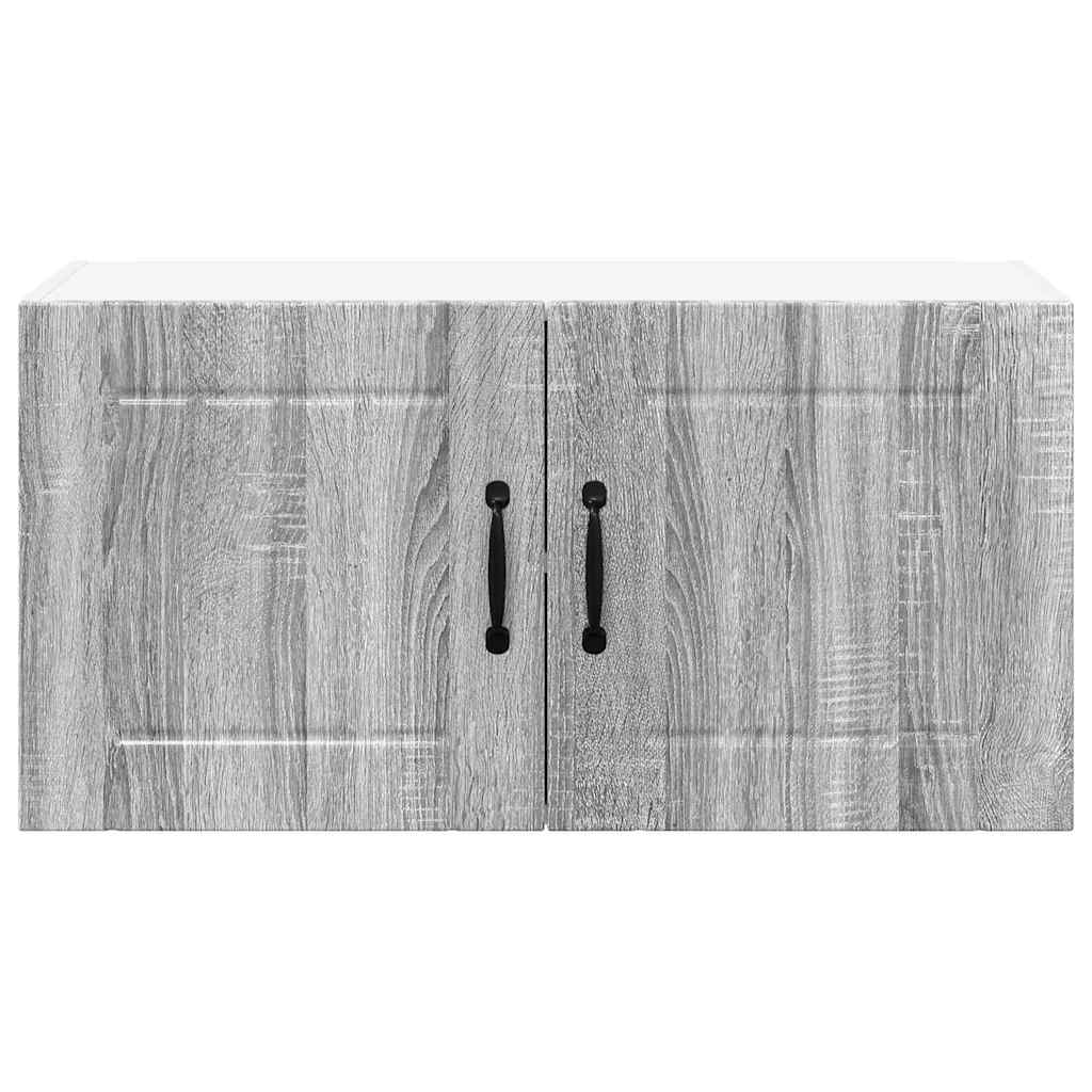 Keukenkast aan de muur met plank Grijs Sonoma 80 x 31 x 40 cm