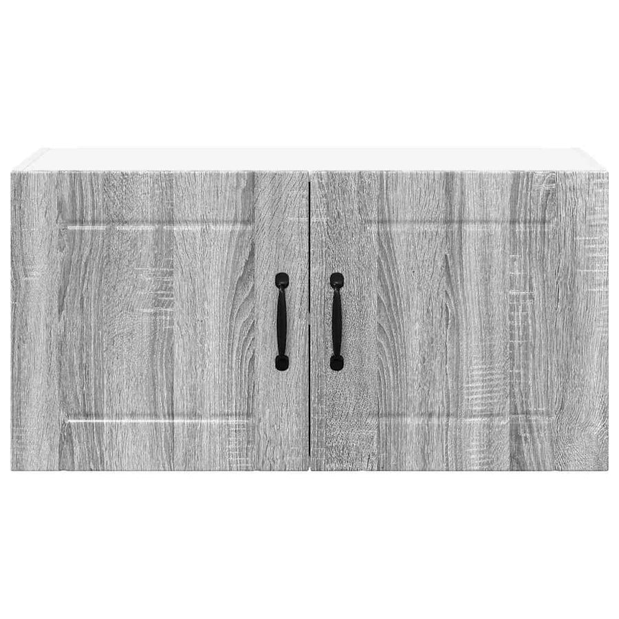 Keukenkast aan de muur met plank Grijs Sonoma 80 x 31 x 40 cm