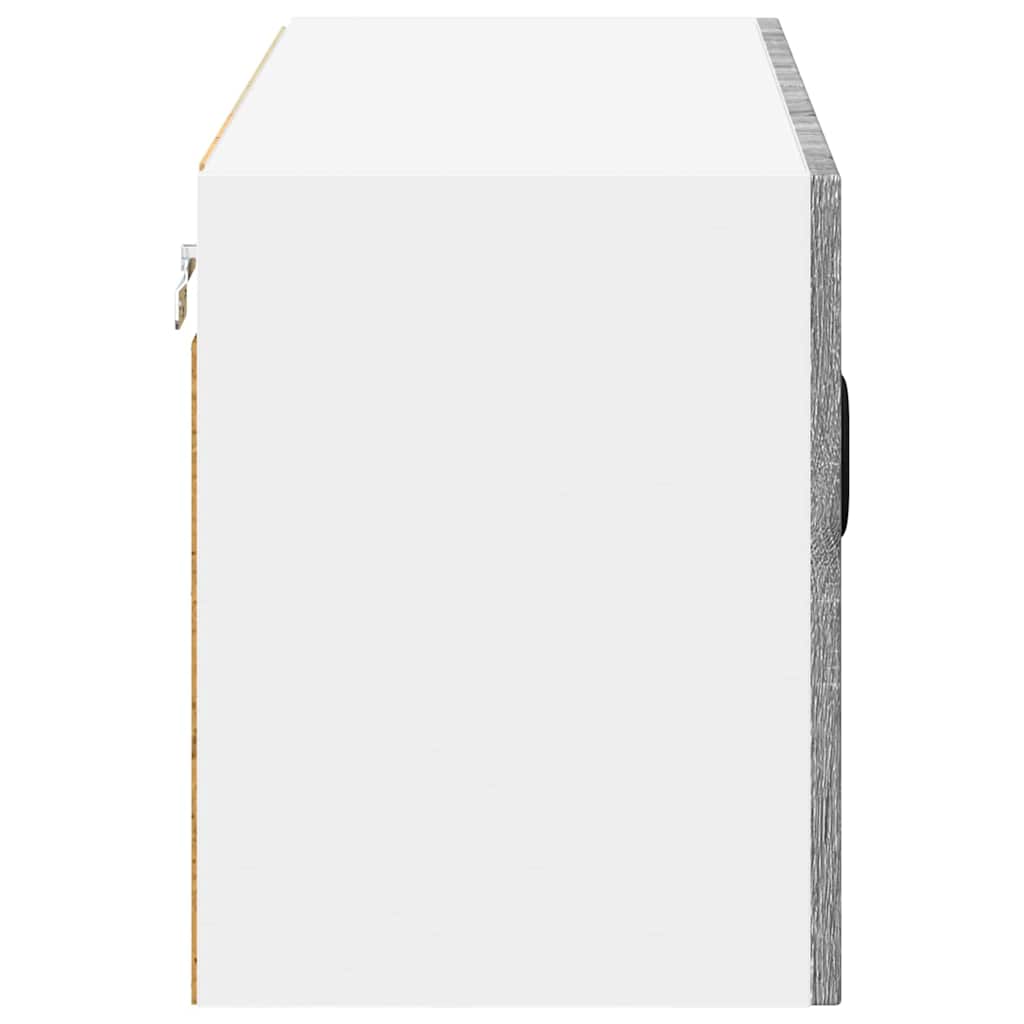 Keukenkast aan de muur met plank Grijs Sonoma 80 x 31 x 40 cm