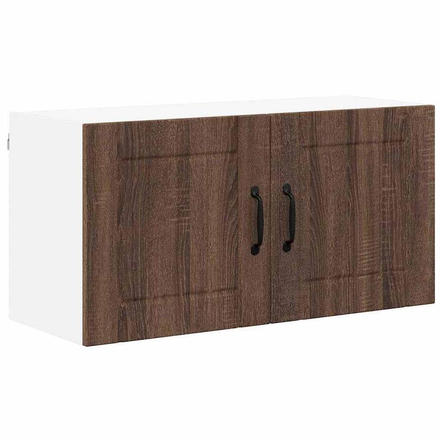 Keukenkast aan de muur Bruin Eiken 80 x 31 x 40 cm Bewerkt hout