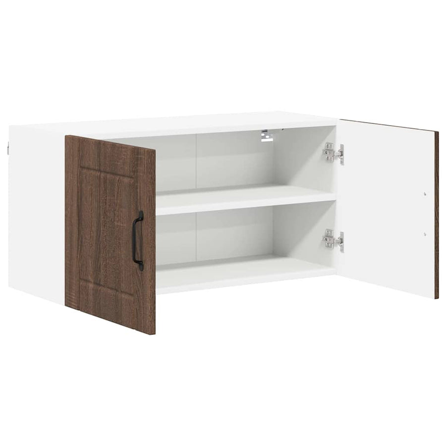 Keukenkast aan de muur Bruin Eiken 80 x 31 x 40 cm Bewerkt hout