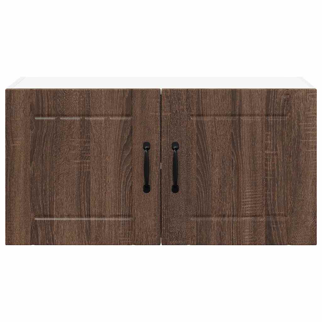 Keukenkast aan de muur Bruin Eiken 80 x 31 x 40 cm Bewerkt hout