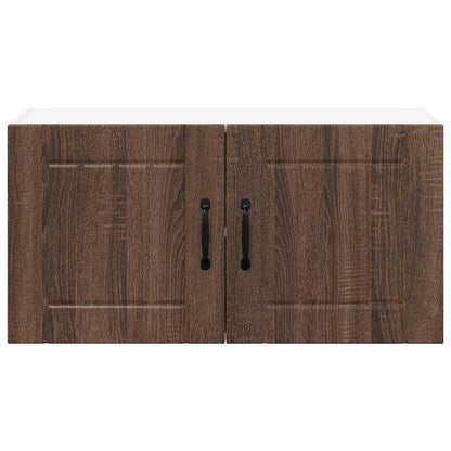 Keukenkast aan de muur Bruin Eiken 80 x 31 x 40 cm Bewerkt hout