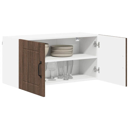 Keukenkast aan de muur Bruin Eiken 80 x 31 x 40 cm Bewerkt hout