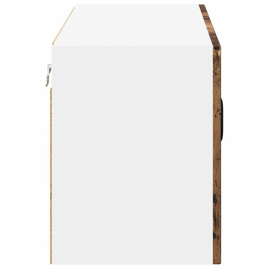 Keukenkast aan de muur Oud Hout 80 x 31 x 40 cm Bewerkt hout