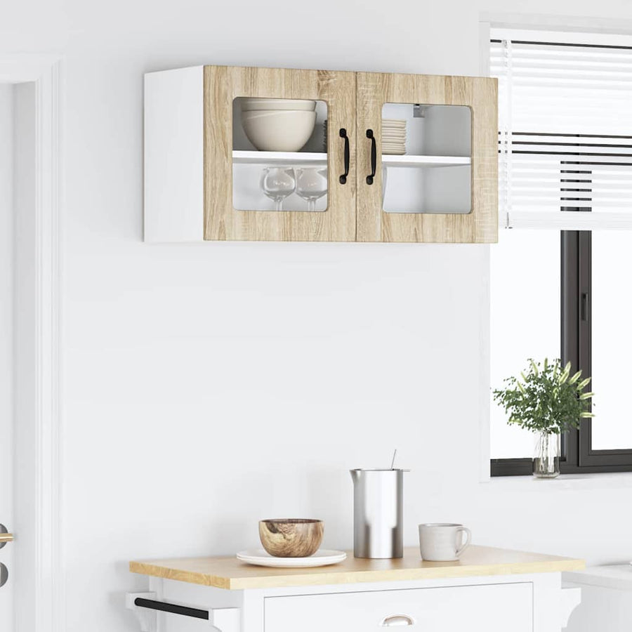 Keukenkast aan de muur met plank Sonoma Eiken 80 x 31 x 40 cm