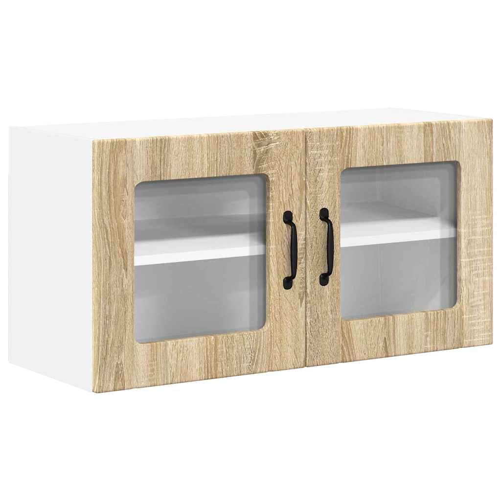 Keukenkast aan de muur met plank Sonoma Eiken 80 x 31 x 40 cm