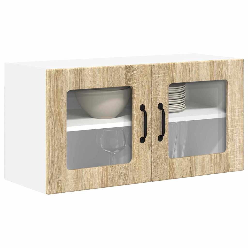 Keukenkast aan de muur met plank Sonoma Eiken 80 x 31 x 40 cm
